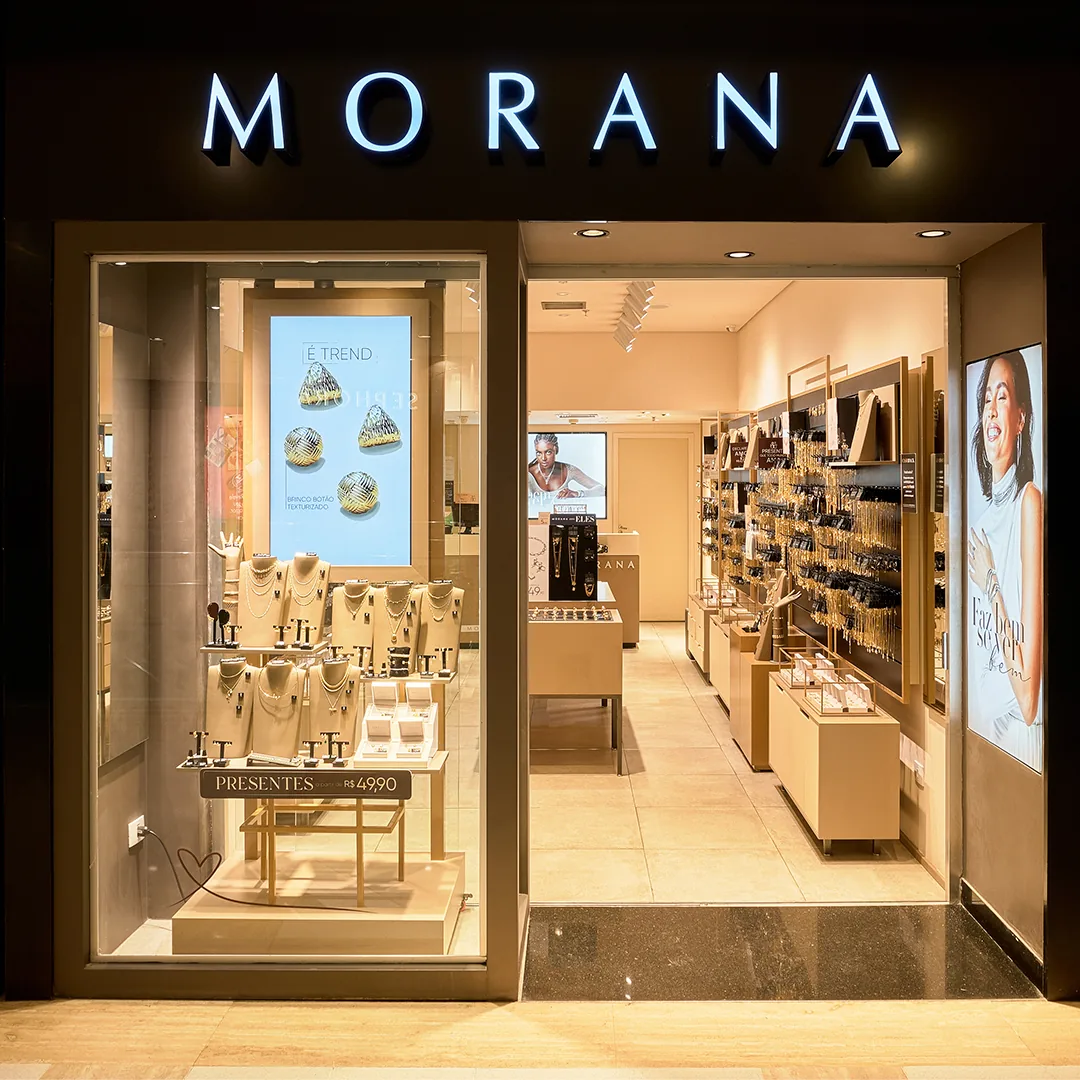 Fachada de loja Morana em shopping